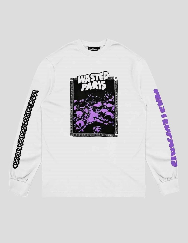 T-shirt WASTED PARIS paranoid ls tee white